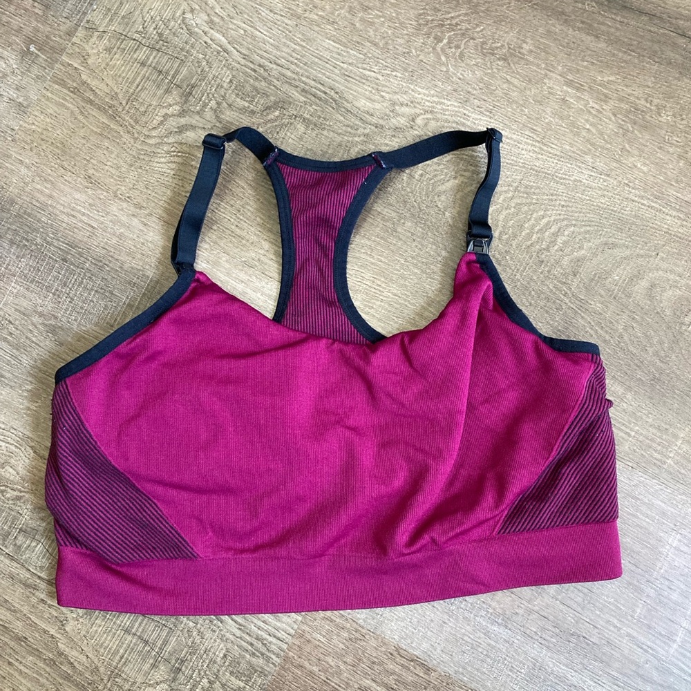 Auden Nursing’s Lightly Lined Yoga Bra Pink Size Xl